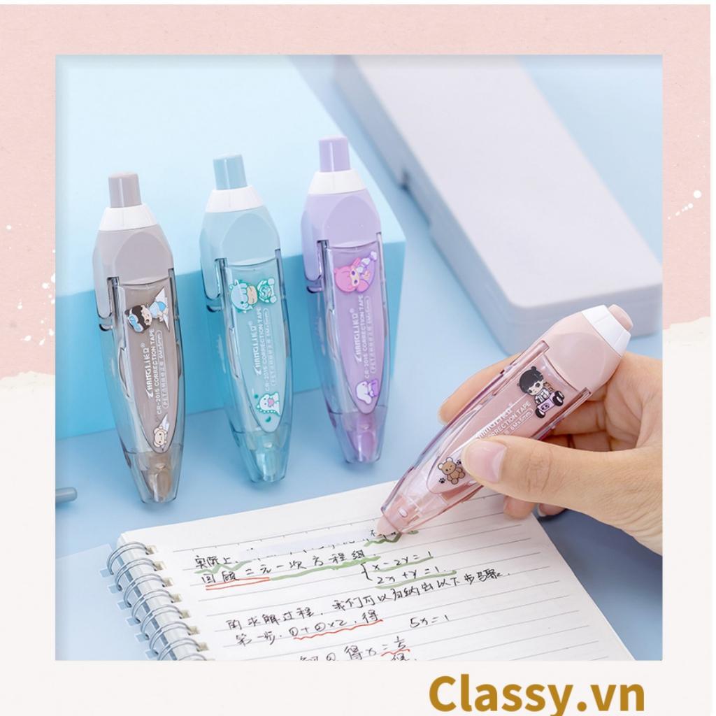 Bút xóa kéo tiện lợi  Classy nhỏ gọn dễ mang theo khi đi học đi làm màu pastel xinh xinh PK1205