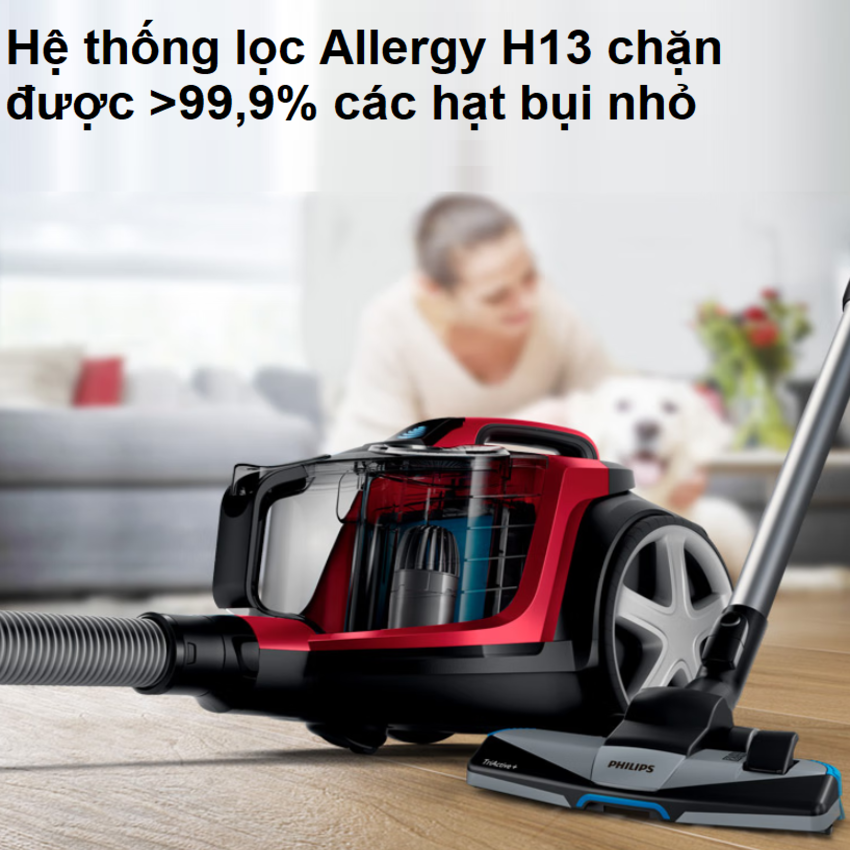 Máy hút bụi cao cấp Philips PowerPro Expert FC9735/81 công suất 1800W - Hàng Chính Hãng, Bảo Hành 2 Năm