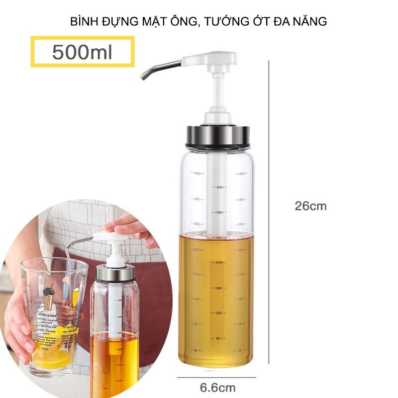 BÌNH ĐỰNG MẬT ONG, SỐT CÀ CHUA, TƯƠNG ỚT ĐA NĂNG VỚI VÒI XỊT THÔNG MINH