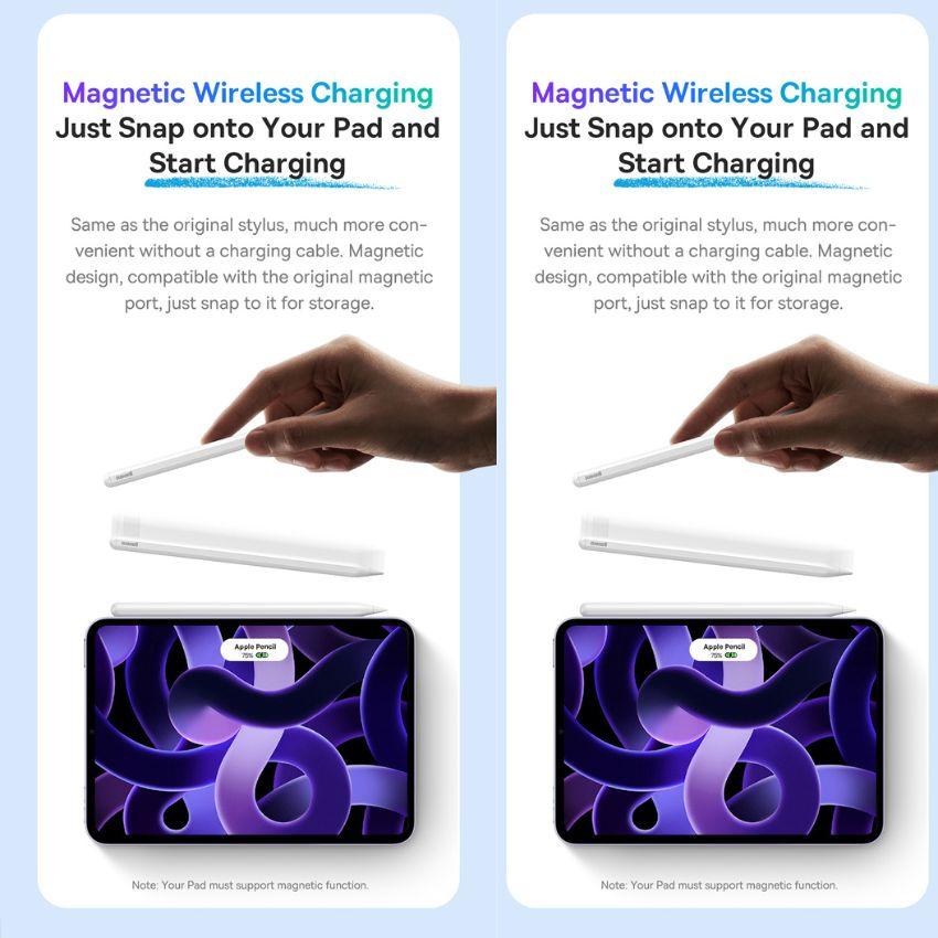 Đế sạc Baseus Smooth Writing Wireless Stylus-SXBC0300002 không dây bút cảm ứng - hàng chính hãng