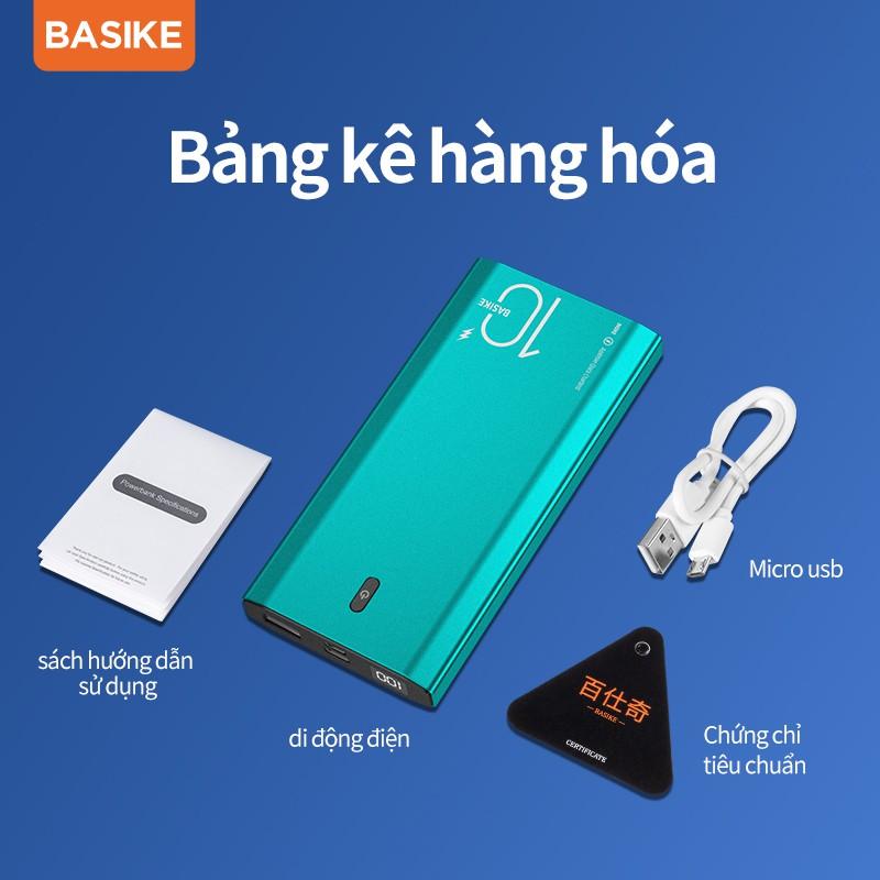 Sạc dự phòng BASIKE PT06D màn hình LED 10000mAh 22.5W cao cấp cho iPhone 12 Samsung Huawei-Hàng chính hãng