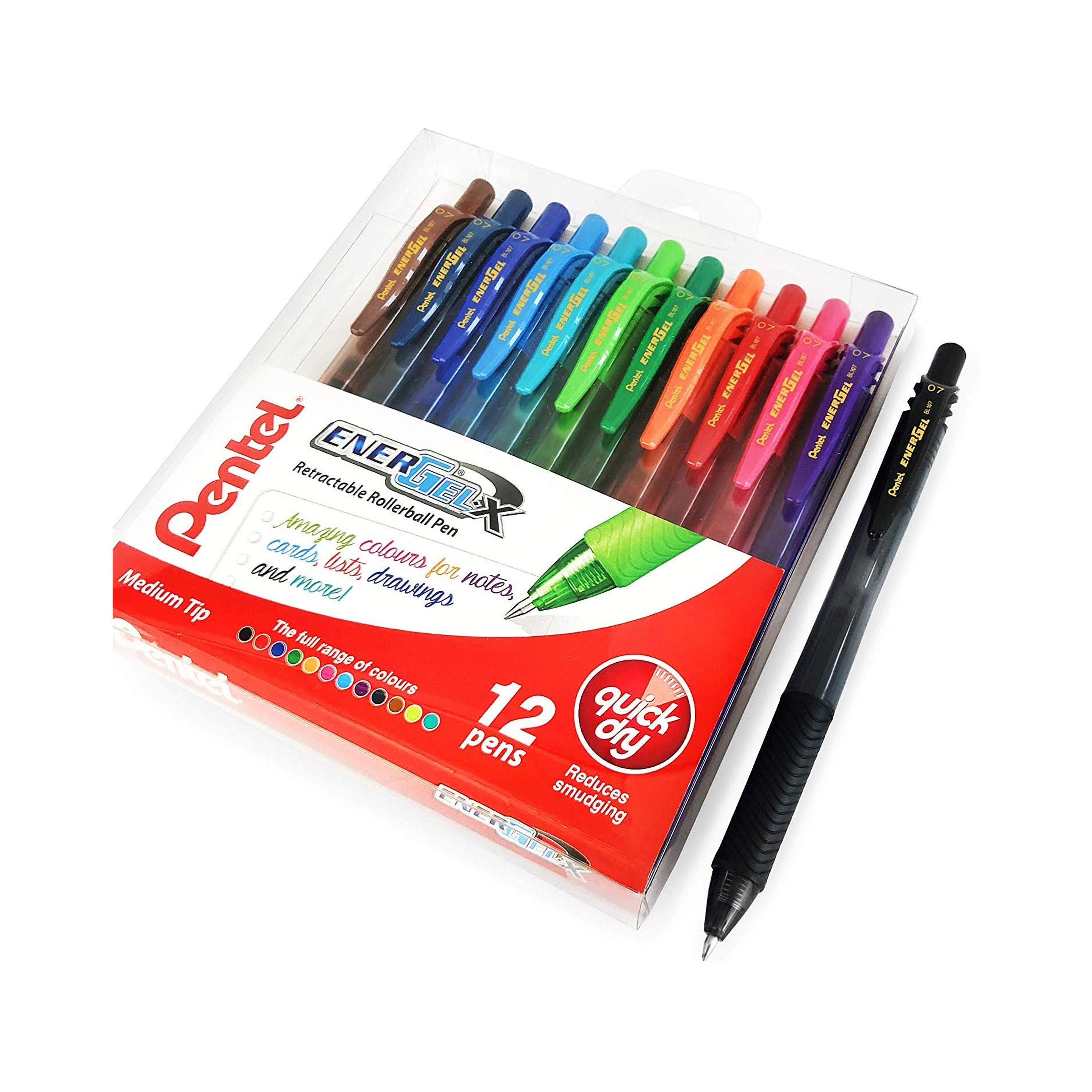 Bút Bi Nước Nhật Bản Mực Gel Pentel Energel BL107 | Trơn Mượt Siêu Nhanh Khô Ngòi 0.7mm