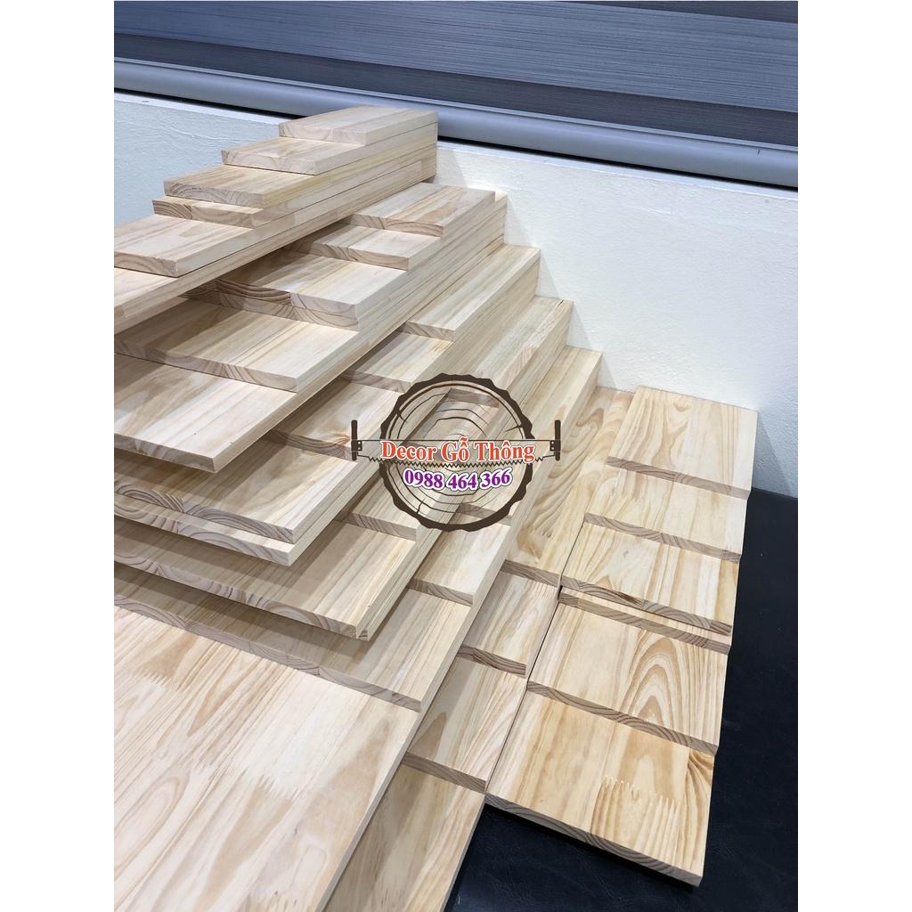 Tấm gỗ thông 10x60cm đẹp bào mịn
