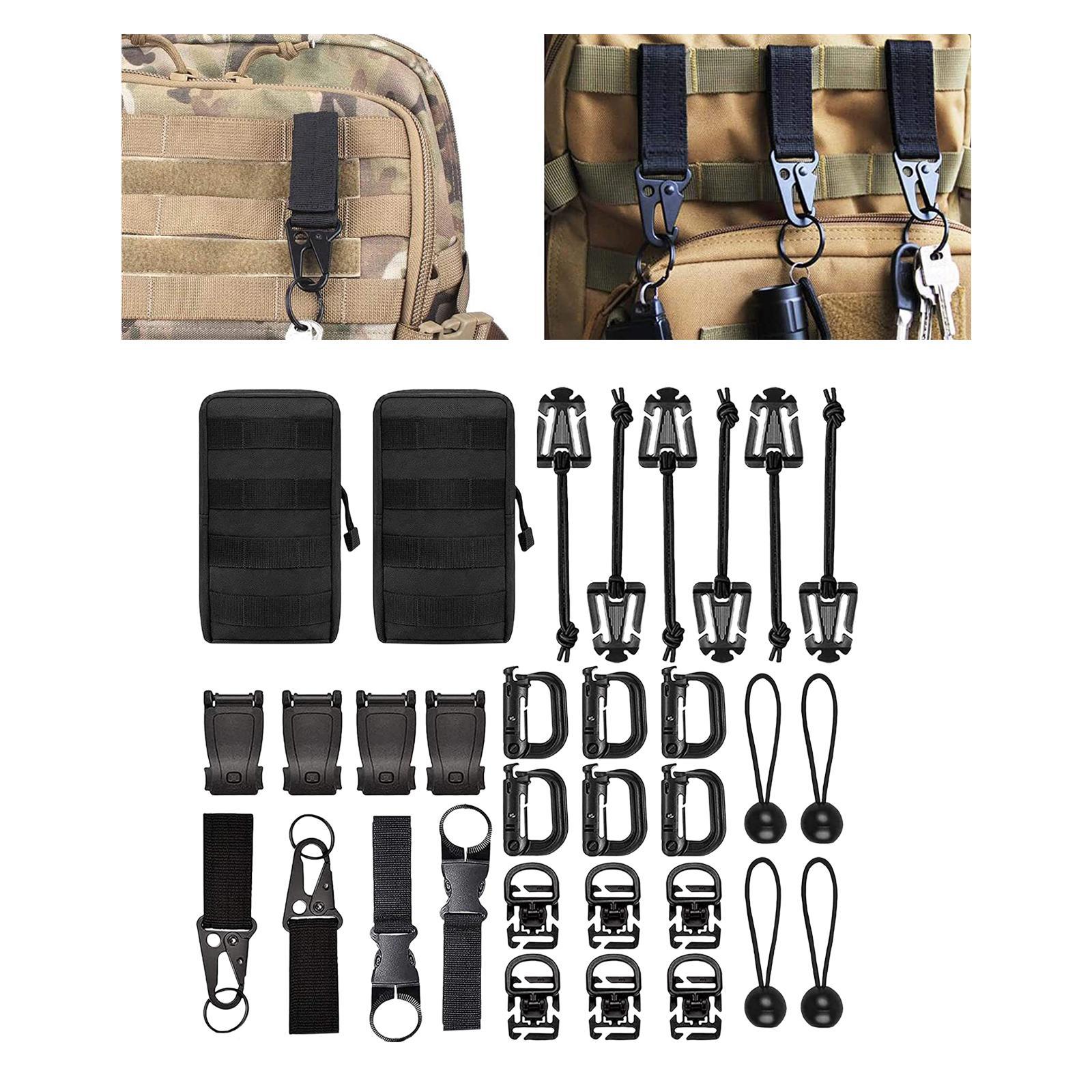 Molle Accessories  Attachments D Rings Purse Waist Bag Pouch for Camping