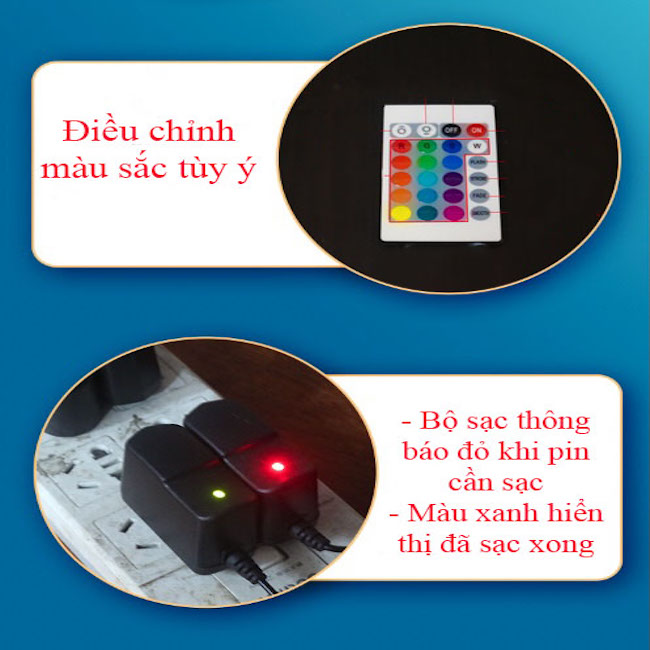 Bình Rót nước đèn led đẹp mắt 3L Sign In The Club - kèm Remote điều khiển