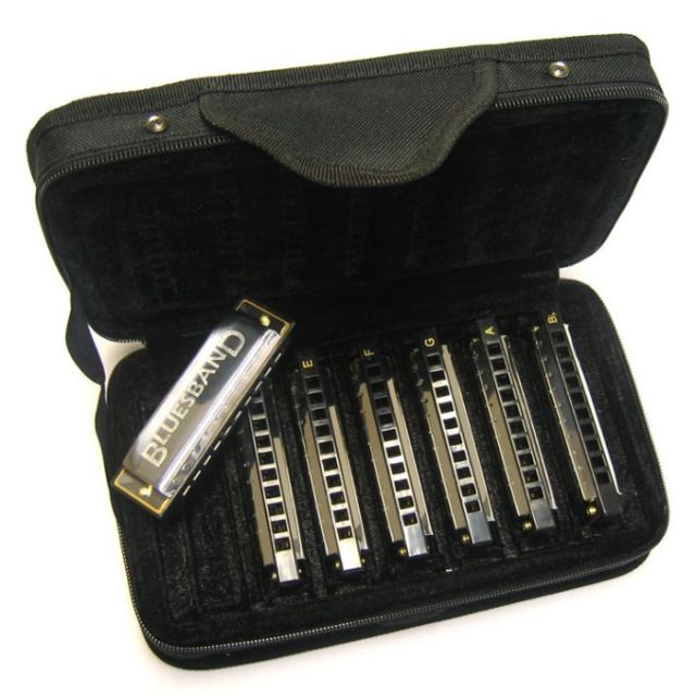 Bộ 7 kèn harmonica Hohner Blues Band (7 tone)