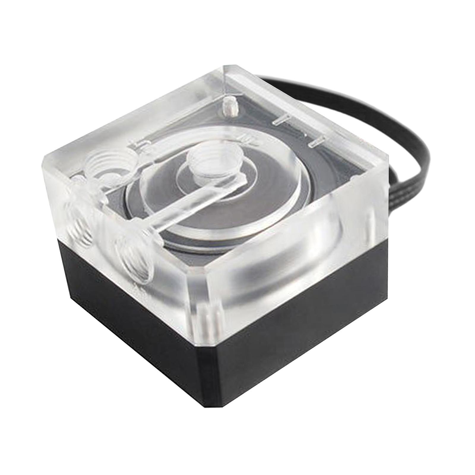 Cubic Water Cooling Pump DC 12V PWM Speed Control   Meters