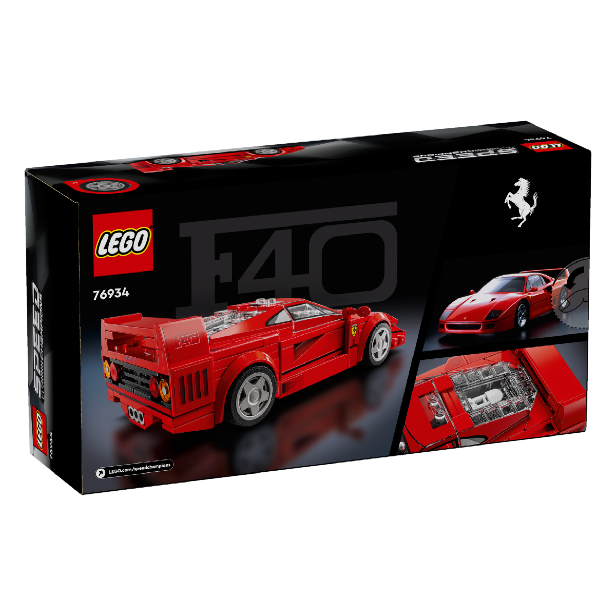 LEGO SPEED CHAMPIONS 76934 Đồ Chơi Lắp Ráp Siêu Xe Thể Thao Ferrari F40 (318 Chi Tiết)