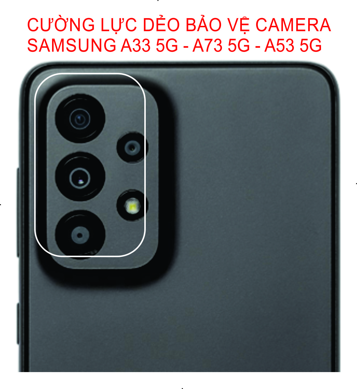 Miếng cường lực dẻo Bảo vệ CAMERA dành cho SAMSUNG A33 5G - A73 5G - A53 5G - A23