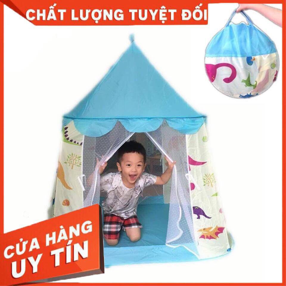 Lều Công Chúa Hoàng Tử họa tiết cá sấu tặng kèm 20 bóng