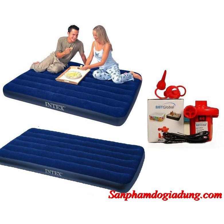 Đệm bơm hơi 152x203x22 68759 tặng kèm bơm máy
