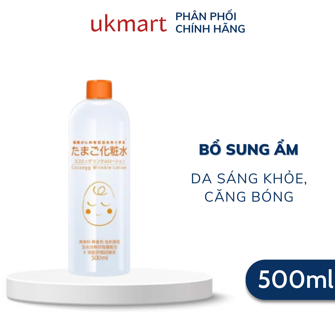 Nước Hoa Hồng Ngăn Ngừa Nếp Nhăn Cocoegg Wrinkle Lotion 500ml