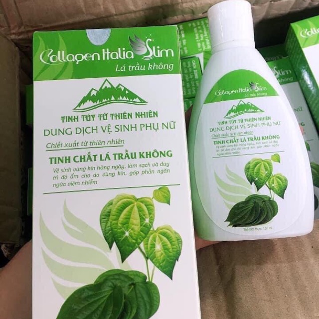 Dung Dịch Vệ Sinh Phụ Nữ Collagen Slim Tinh Chất Lá Trầu Không- Chai 150ml