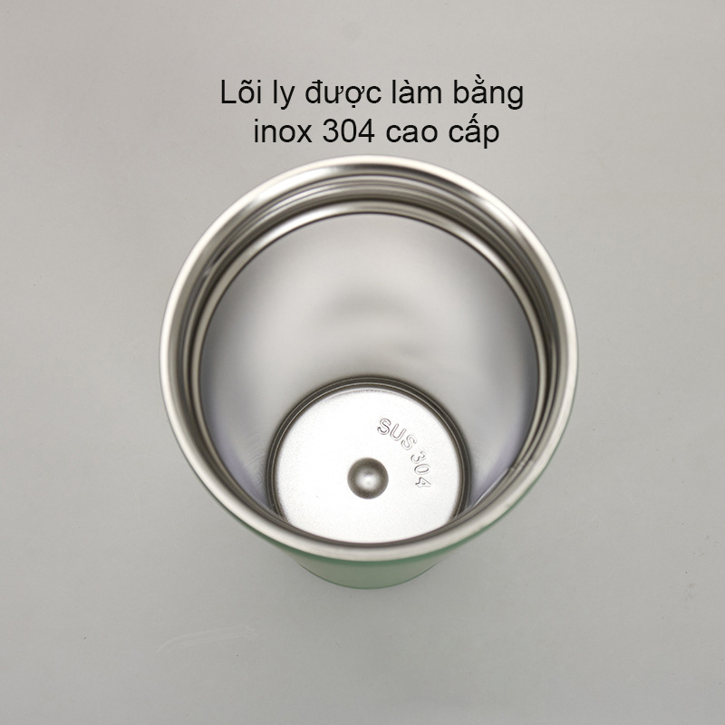 Ly giữ nhiệt inox 304 màu trơn kèm ống hút 750ML
