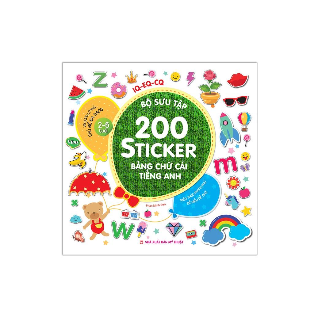 Sách - Combo 6 bộ 200 sticker Kèm Quà tặng