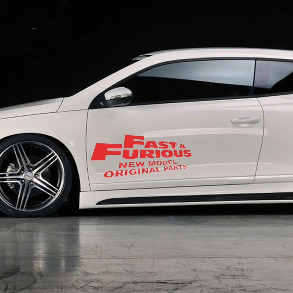 Miếng Dán Xe Hơi Trang Trí In Chữ Fast Furious