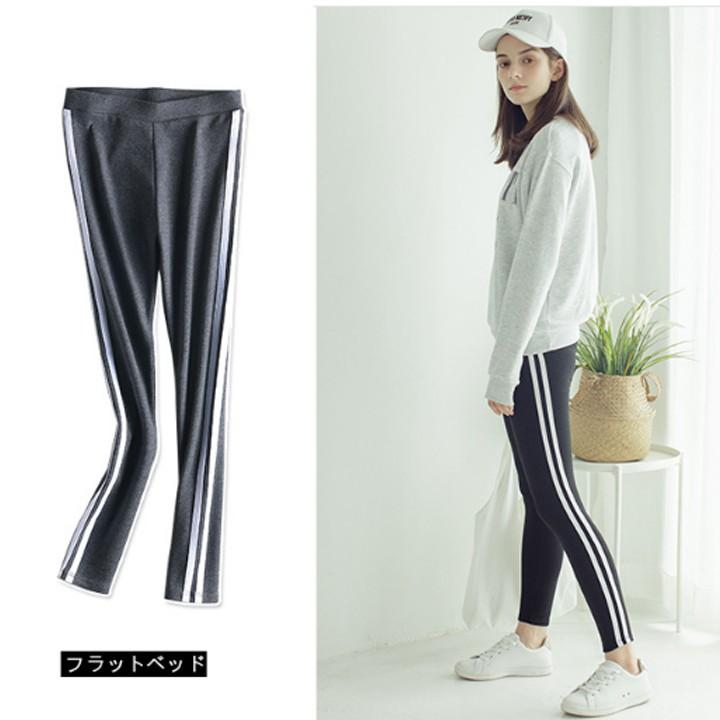Quần legging tập Yoga kẻ sọc ôm cực đẹp