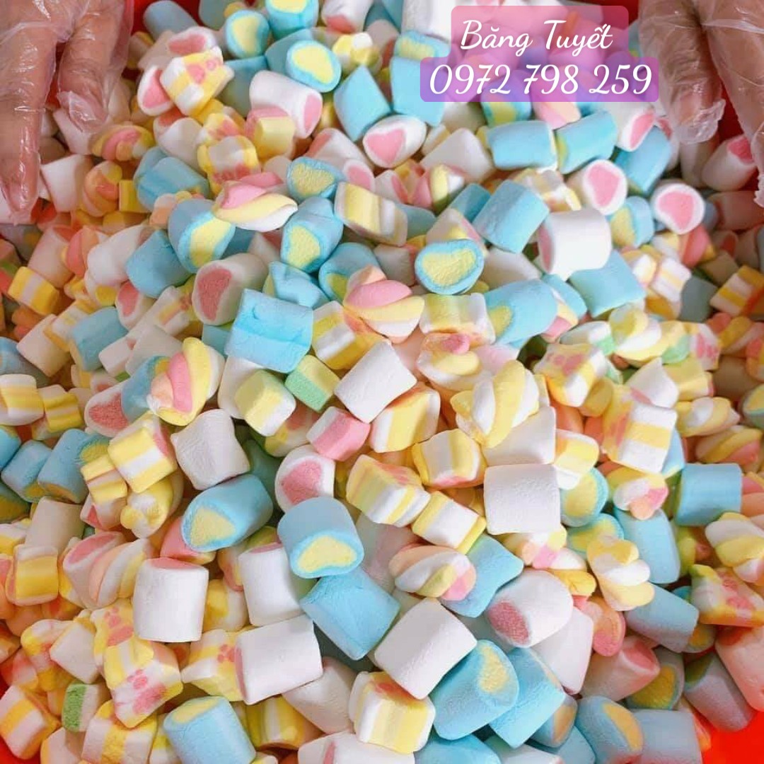 Kẹo Bông Mềm Hũ 250gr_Kẹo Bông Marshmallow