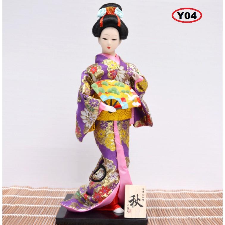 Búp bê Geisha cao 30cm mặc trang phục truyền thống Nhật Bản - mẫu Y04