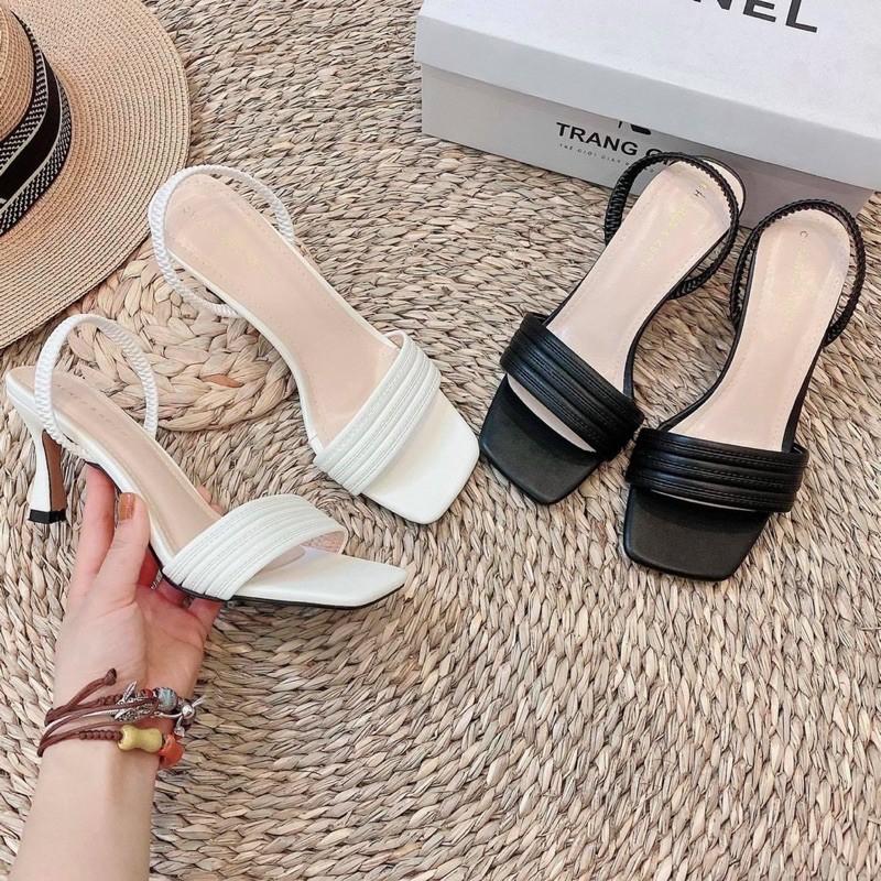 Sandal nữ quai bản to che khuyết điểm chân chun sau ( có đính kèm video tự quay) M4