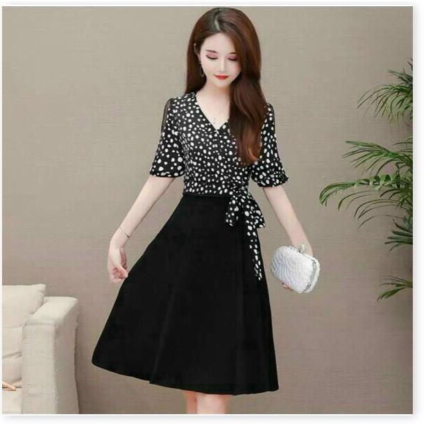 ĐẦM LỤA THIẾT KẾ HỌA TIẾT ĐƠN GIẨN NHƯNG KHÔNG KÉM PHẦN SANG TRỌNG THỜI TRANG VINA 1HIT FASHION