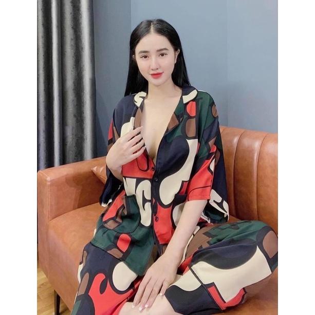 Đồ bộ Pijama Lụa Maingo cực sang chảnh, vải mềm mịn, không nhăn