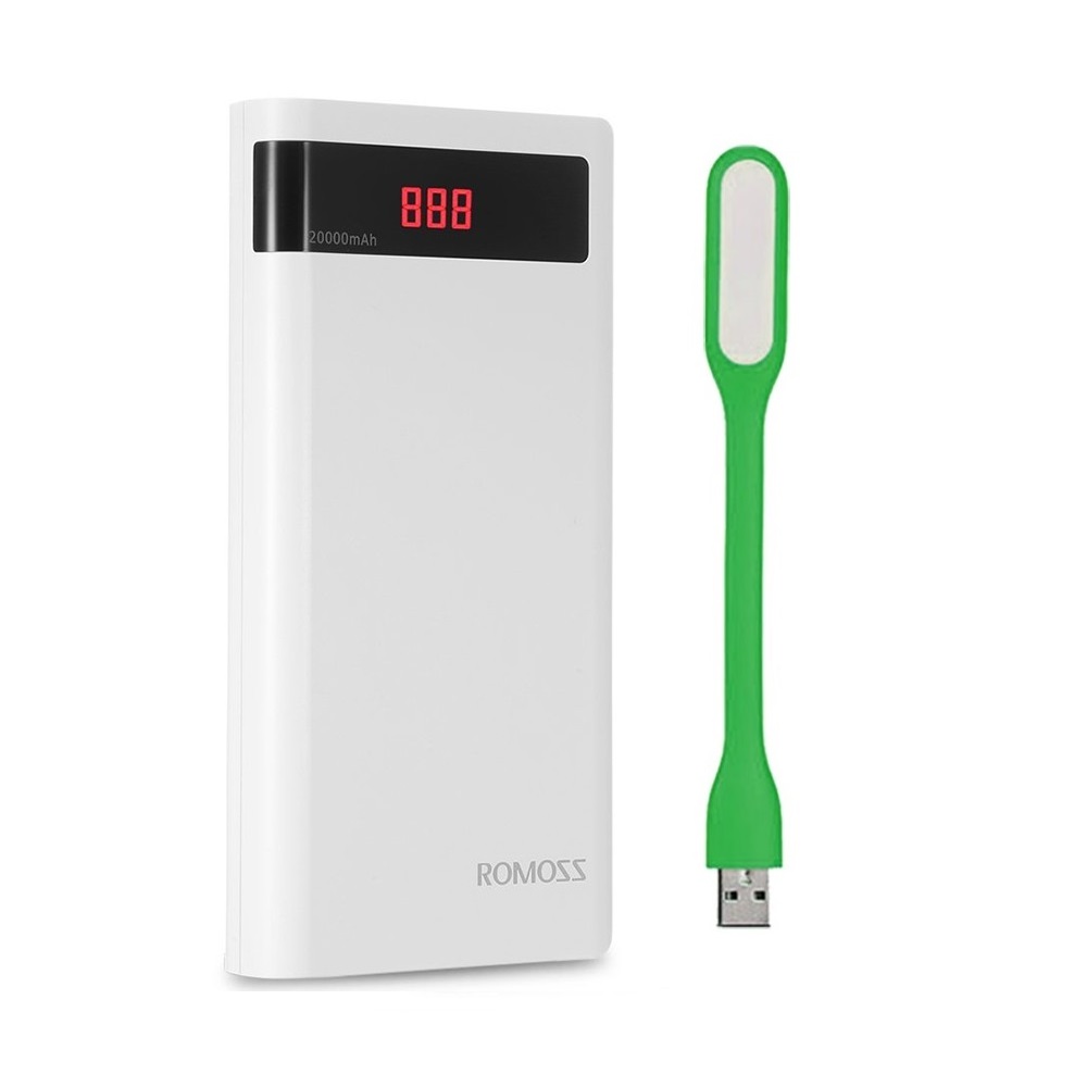 Pin Sạc Dự Phòng 20000mAh Romoss Sense 6P - Hàng Chính Hãng + Tặng Đèn Led