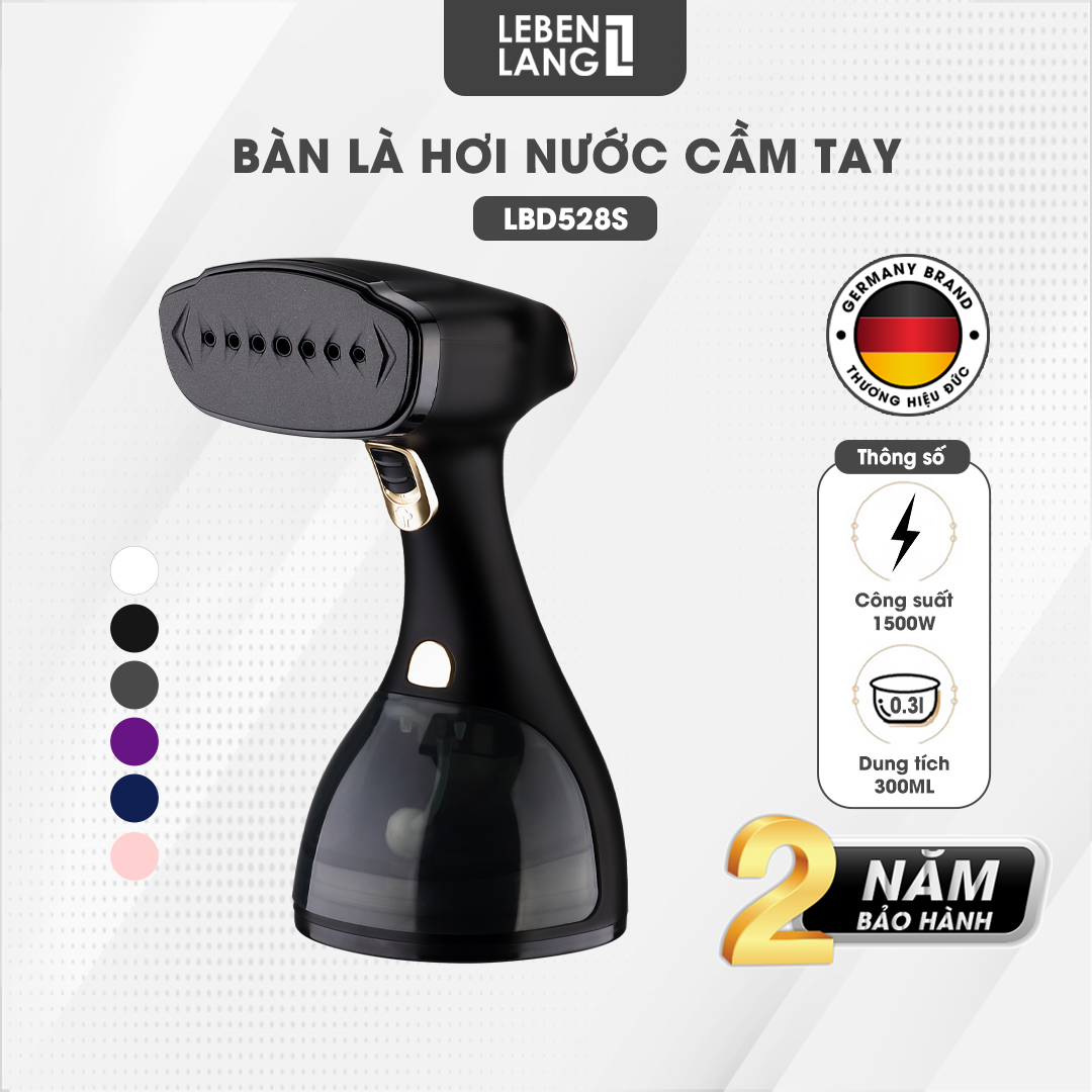 Bàn là hơi nước cầm tay LEBENLANG LBD528S nhập khẩu Đức, công suất 1500W - 300ml