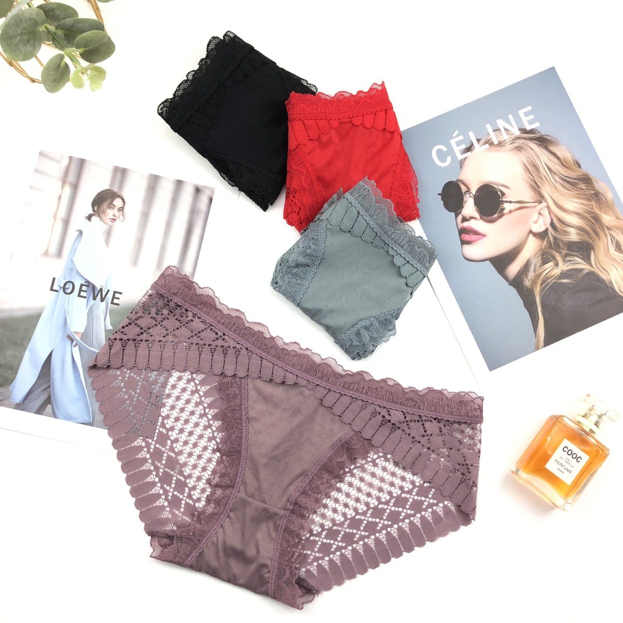 COMBO 5 QUẦN REN PHỐI THUN SANG XỊN MỊN 30200