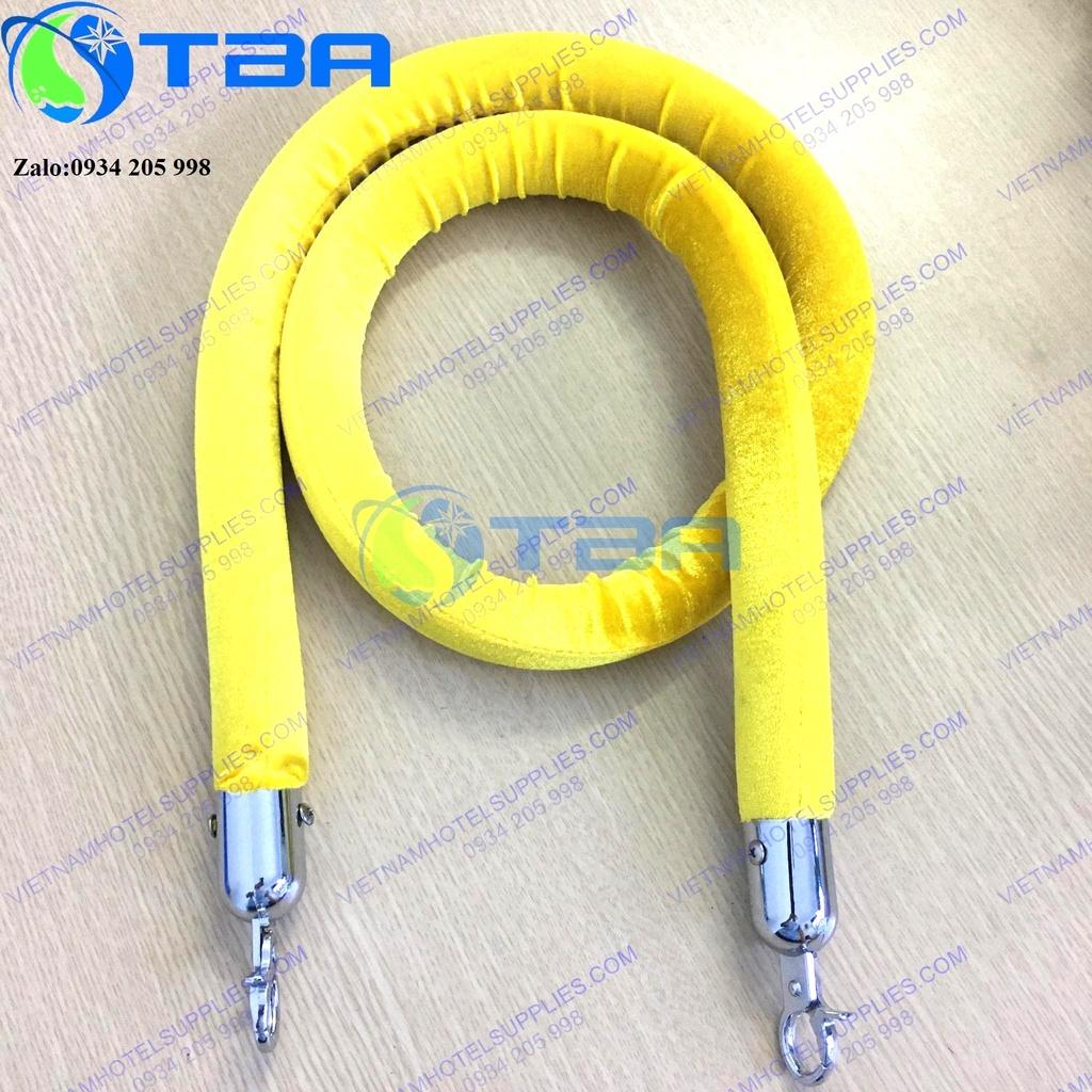 Dây nhung vàng thay thế cho trụ chắn inox dây trùng cao cấp