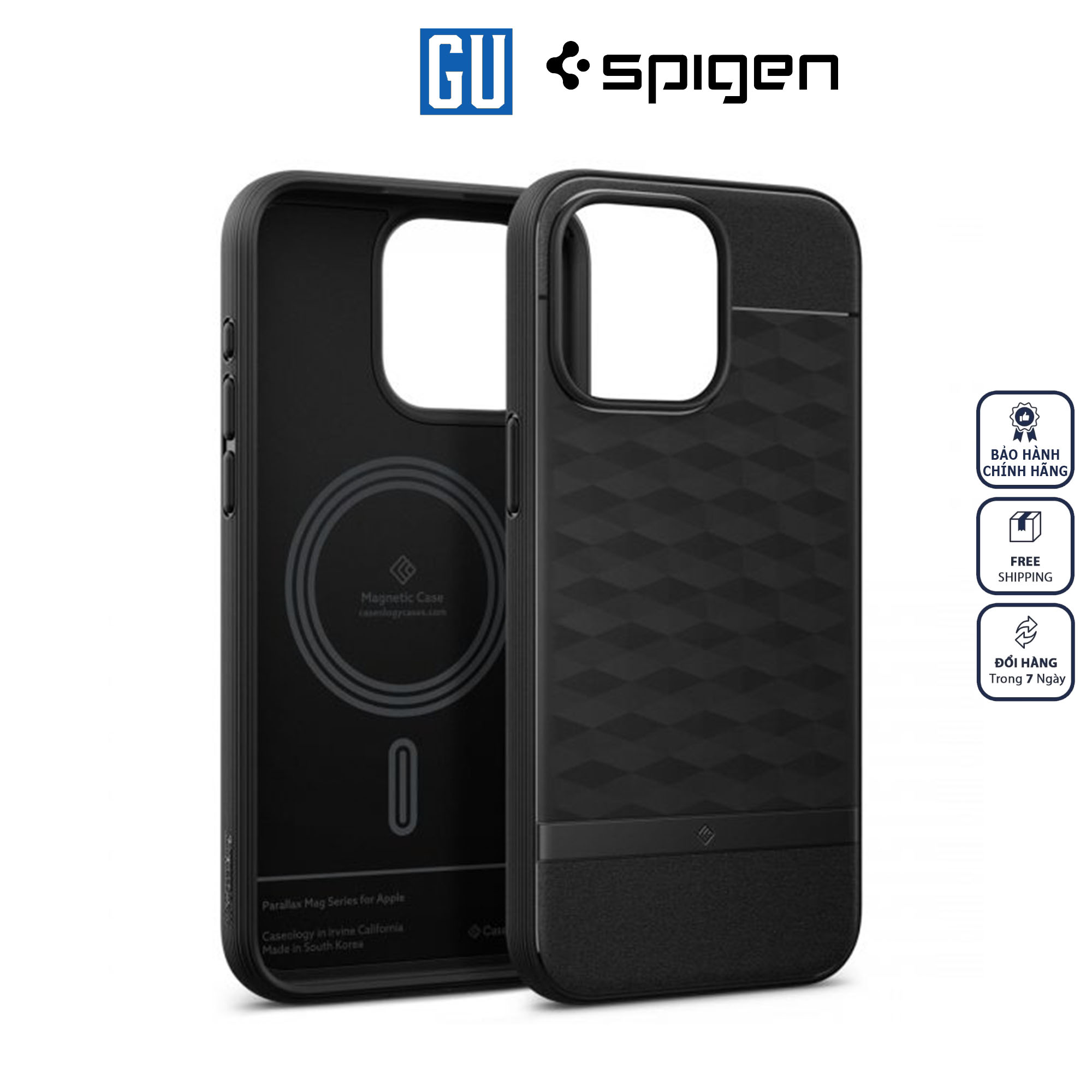 Ốp Lưng Sipgen Caseology Parallax Magfit Dành Cho iPhone 15 Pro Max Có Hỗ Trợ Sạc Không Dây Hàng Chính Hãng