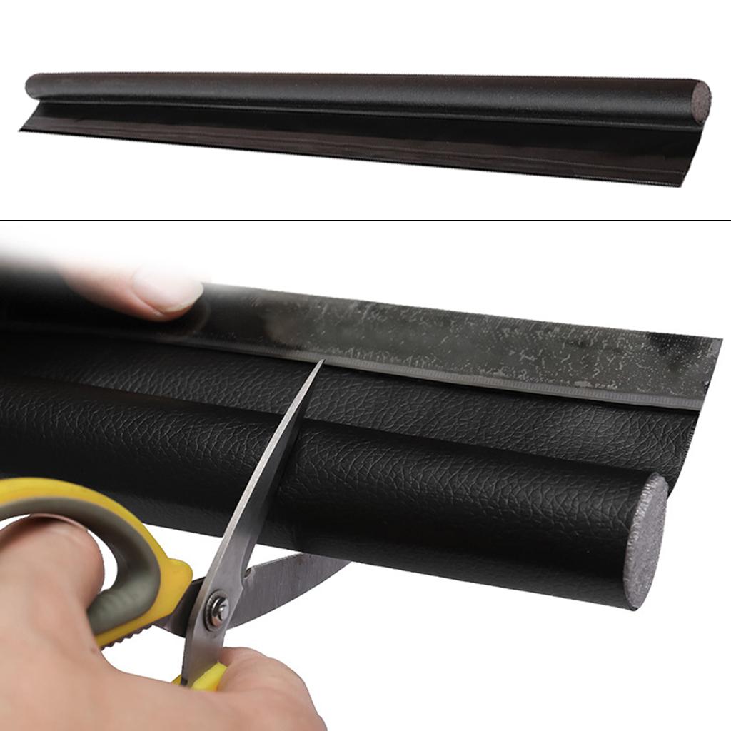 2xDoor Draft Stopper Door Draft Blocker Strong Adhesive 38" Length Black