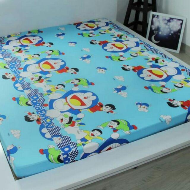 Ga cotton thun phủ nano chống thấm nước Anh Chi mẫu doraremon