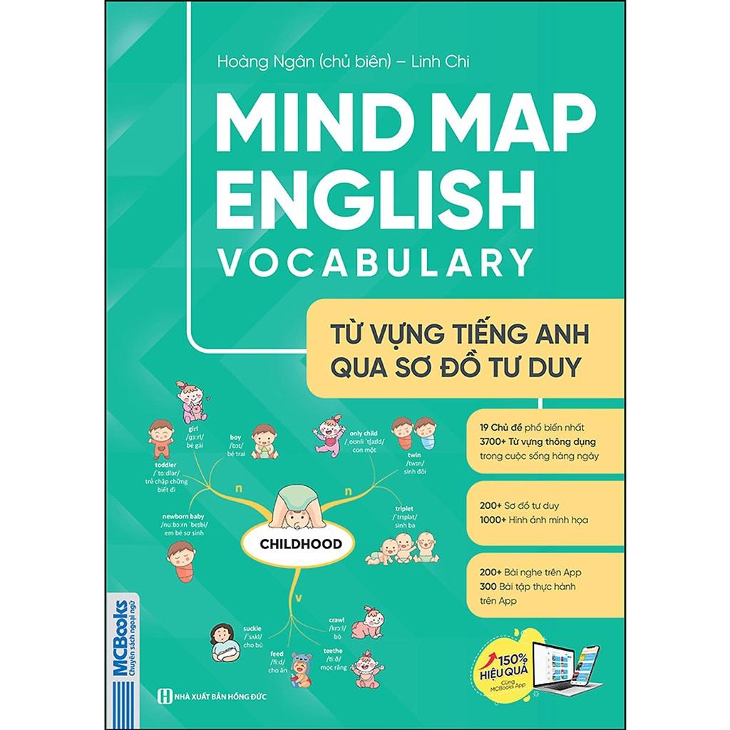 Sách - Mindmap English Vocabulary : Từ Vựng Tiếng Anh Qua Sơ Đồ Tư Duy