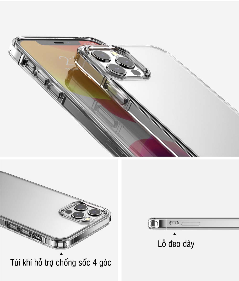 Ốp lưng dẻo trong phong cách mới dành cho iPhone 12 / 13 / 14 / 12 Pro / 12 Pro Max / 13 Pro / 13 Pro Max / 13 Mini / 14 / 14 Max / 14 Pro / 14 Pro Max - Hàng chính hãng