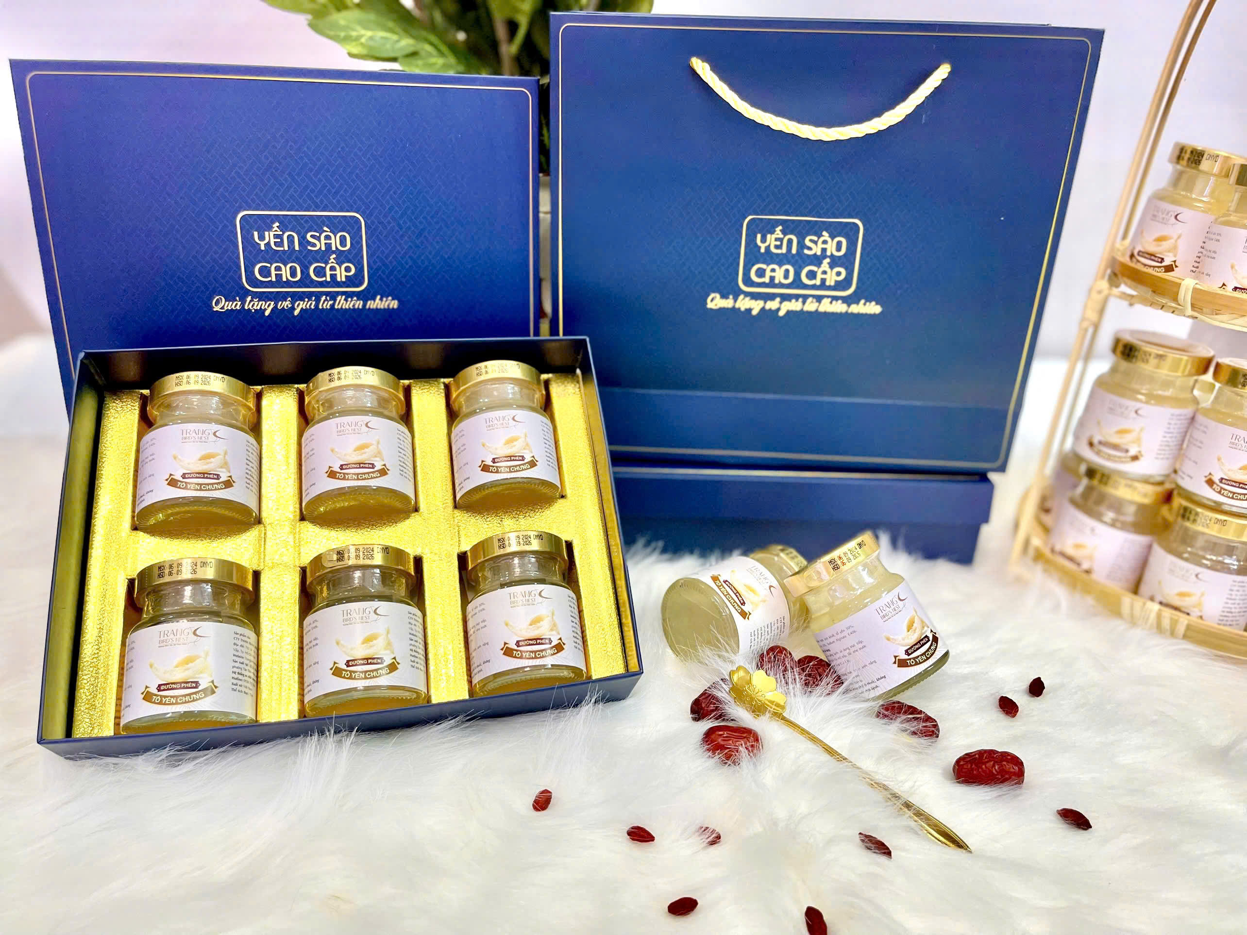 [ BEST SALES] Tổ Yến Chưng Đường Phèn Cao Cấp 6 Hũ - Tăng Sức Đề Kháng - Tăng Hệ Miễn Dịch - Tăng Cường Sức Khỏe - Trang Bird Nest
