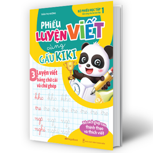 Phiếu Luyện Viết Cùng Gấu Kiki 3. Luyện Viết Bảng Chữ Cái Và Chữ Ghép