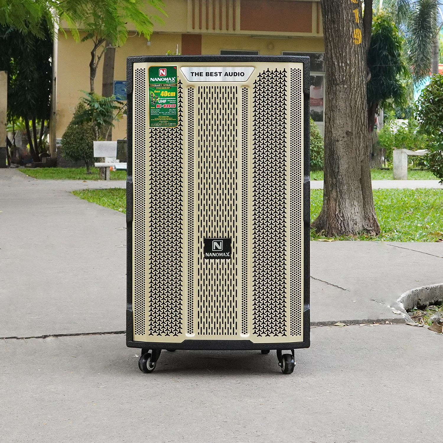 Loa Kéo Công Suất Lớn Nanomax K-180 K180 Bass 4 Tấc 40cm Công Suất 820w Karaoke Bluetooth Siêu Công Nghệ 2022 Hàng Chính Hãng
