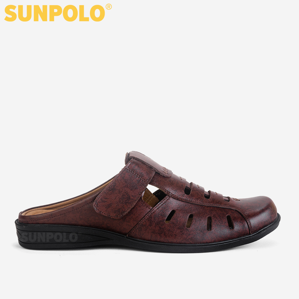 Giày Sục Sapo Nam Da Bò Cao Cấp SUNPOLO SPO006