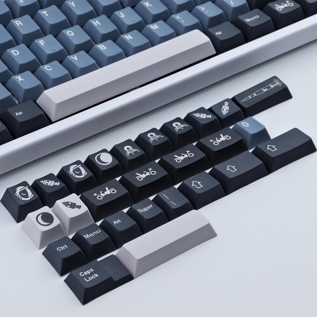 GMK Apollo Keycap, 139 phím PBT Keycaps Cherry Profile DYE-SUB Cá nhân hóa GMK Keycaps cho bàn phím cơ