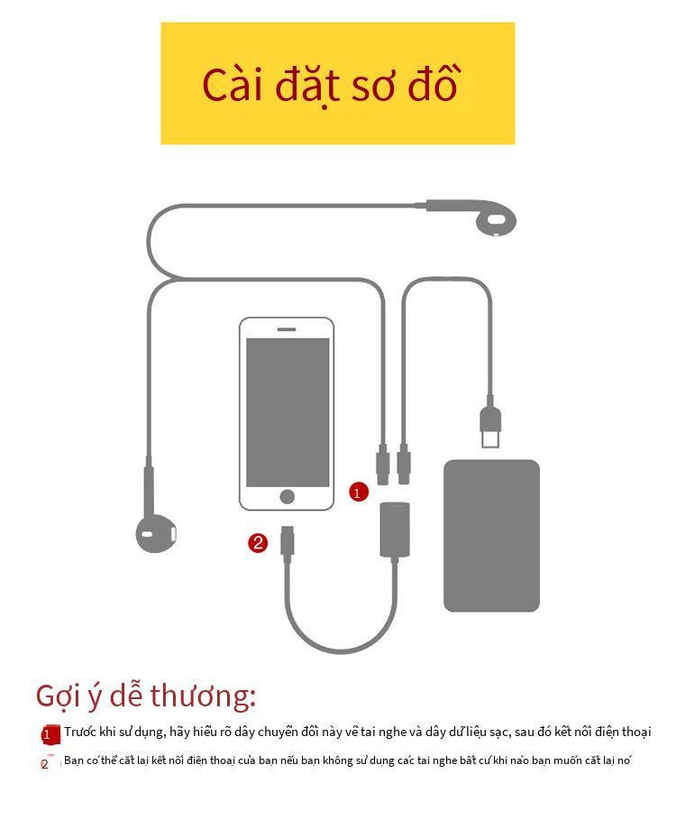 Ưu đãi đặc biệt phù hợp với bộ chuyển đổi chỗ ngồi đôi cho nữ của Apple, sạc đôi Lightning, nghe nhạc, dây chuyển đổi điều khiển đường dây tai nghe năm trong một