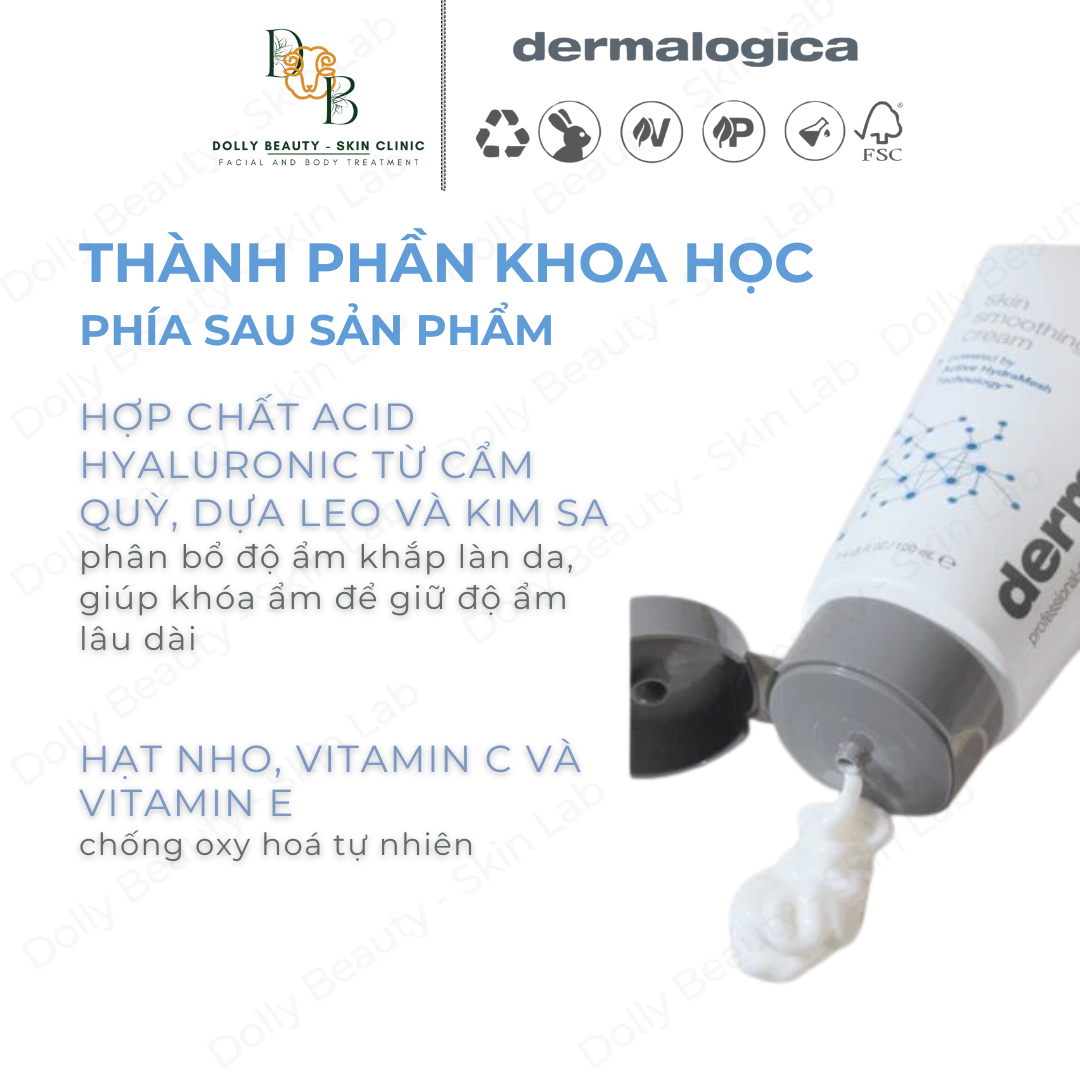DERMALOGICA Kem dưỡng ẩm liên tục 48h SKIN SMOOTHING CREAM - Dolly Beauty