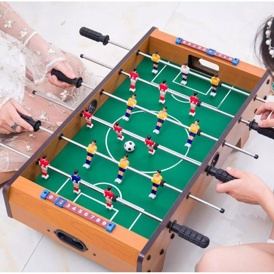 Đồ chơi bàn bi lắc bóng đá chân cao TABLEGAME FUTSAL bằng gỗ 70*40cm