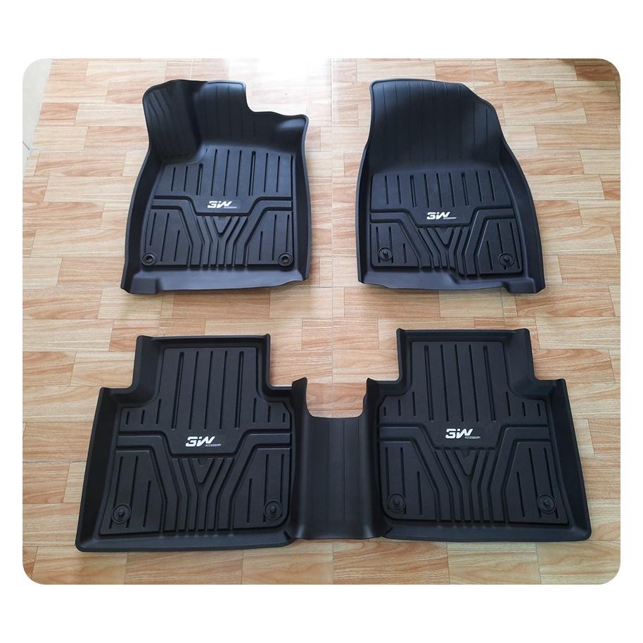 Thảm lót sàn xe ô tô HONDA ACCORD 2013 - 2017 đến nay Nhãn hiệu Macsim 3W chất liệu nhựa TPE đúc khuôn cao cấp - màu đen