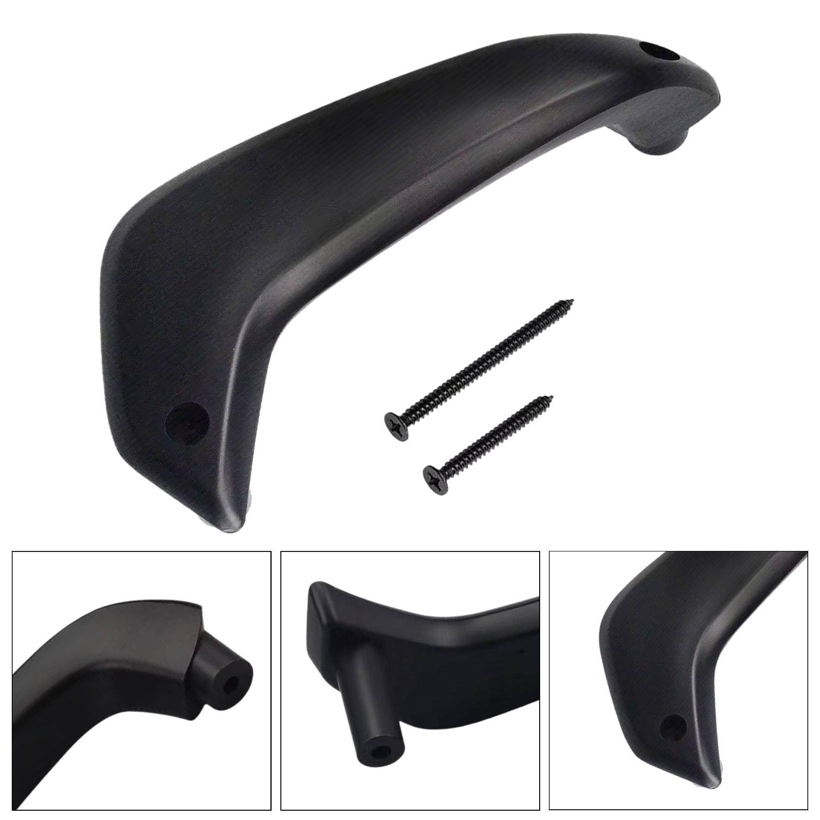 Interior Door Handle Automobile Accessories with 2 Screws Easy to Install Replacement Parts for Fiesta Black