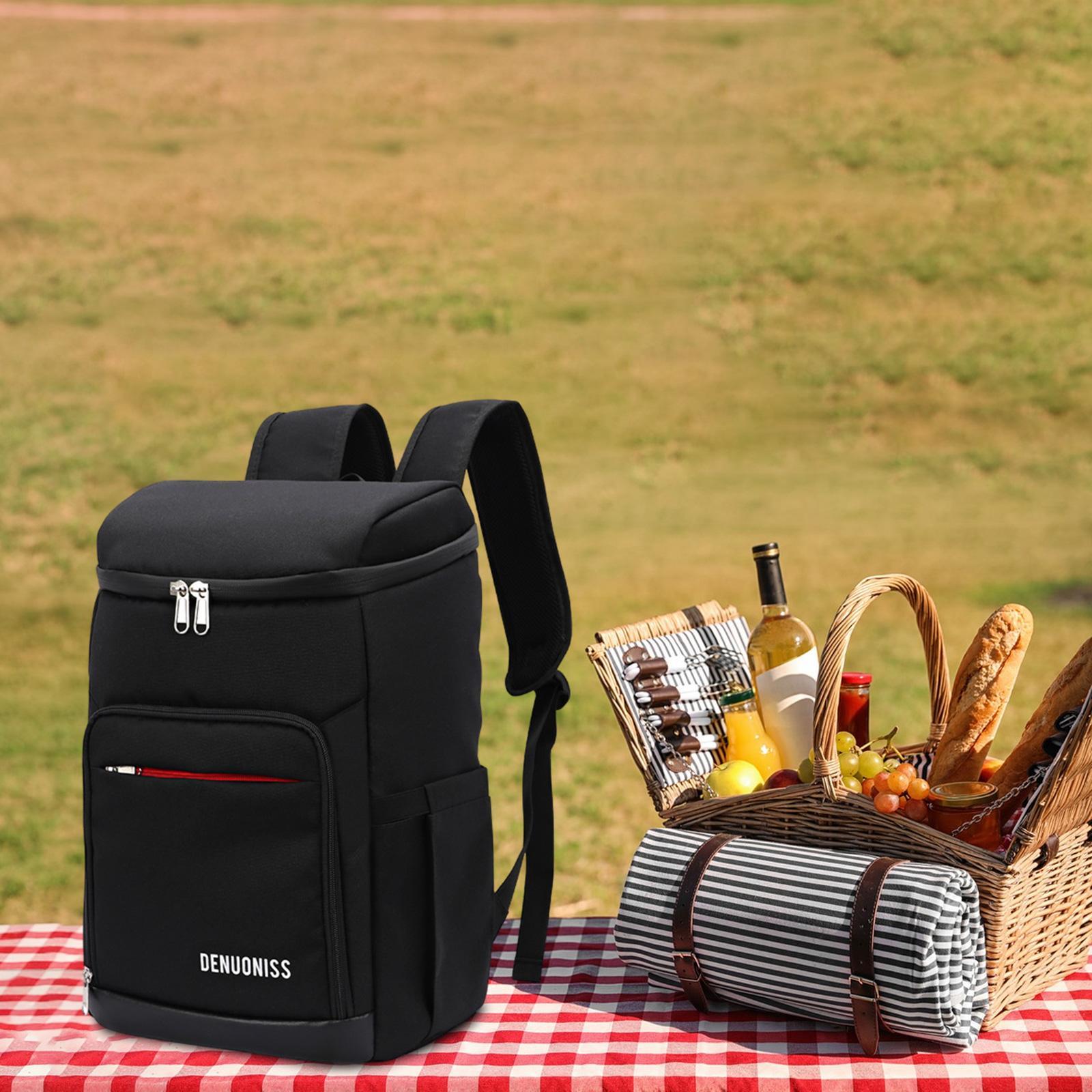 Outdoor Picnic Bag Insulated Backpack for Picnic Hiking Camping Beach