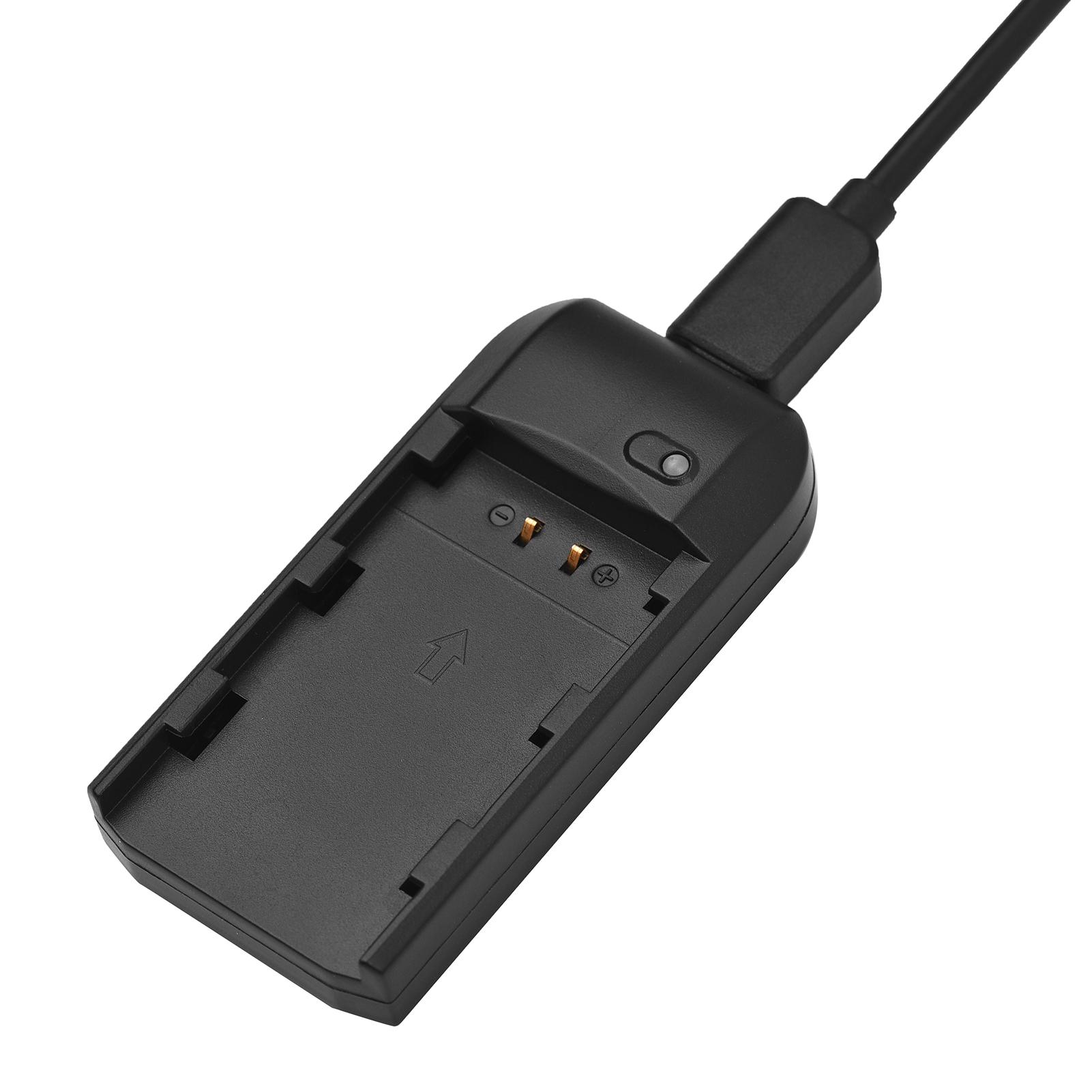 Mini Portable NP-FV5 PLUS Battery Charger with Indicator Light USB Charging Cable