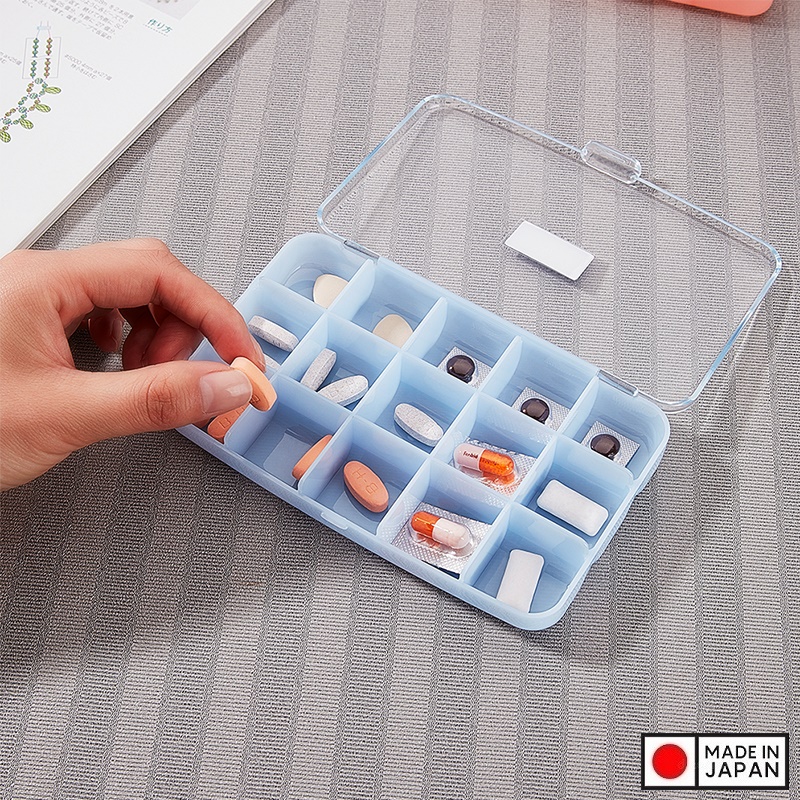 Hộp đựng thuốc chia ngăn Inomata Pure Aid- Hàng nội địa Nhật Bản nhập khẩu chính hãng