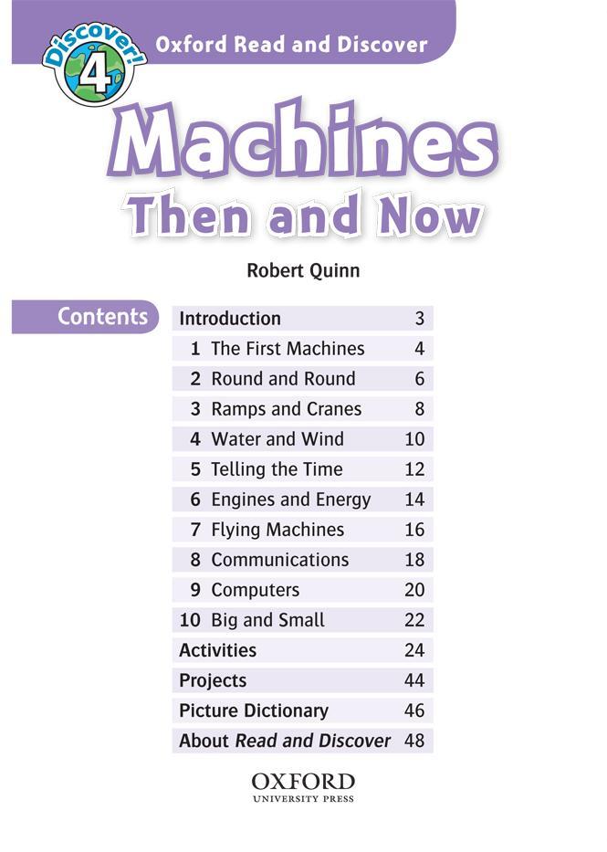 Oxford Read and Discover 4 Machines Then and Now