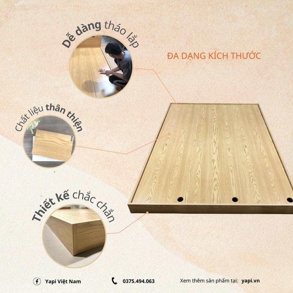 Giường Ngủ Tatami Kiểu Nhật Cao 12cm Gỗ MDF Nhập Khẩu Tự Lắp Tại Nhà Dễ Dàng GHC-9192